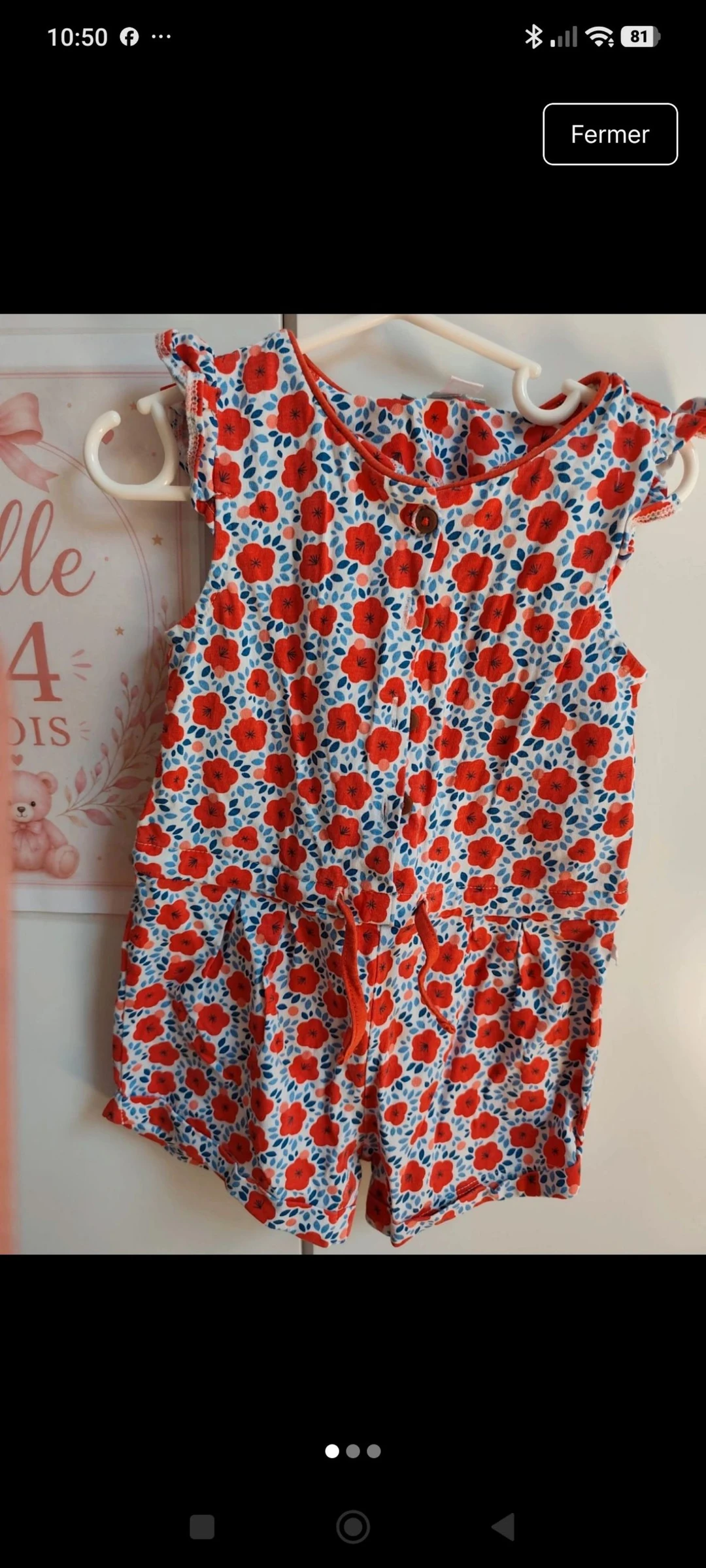23 months Okaïdi short jumpsuit – photo 2